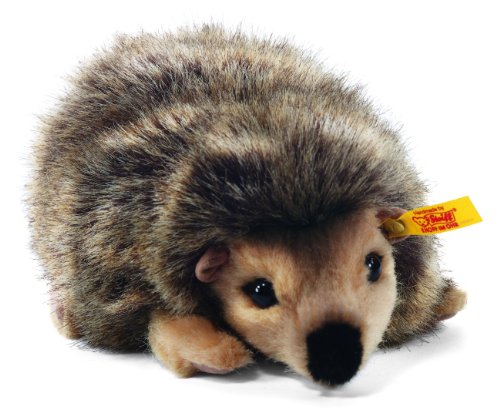 Steiff Joggi Igel - 16 cm - Kuscheltier für Kinder - weich & waschbar - braun meliert (070792) von Steiff