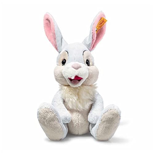 Steiff Klopfer Hase sitzend Disney - 21cm Kuscheltier für Babys - weich & waschbar - bunt (024627), Weiß von Steiff