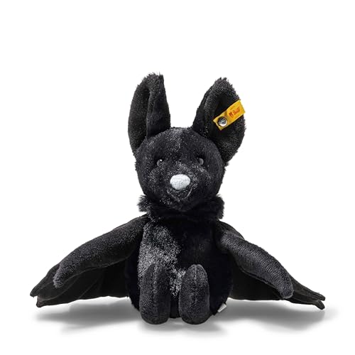 Steiff Kuscheltier Boris Fledermaus, Süßes Stofftier, Kinder, Jungen & Mädchen, Friends, Plüschtier 18 cm, Klein, Schwarz, 056604 Steiff Kuscheltier Boris Fledermaus, Süßes Stofftier, Kinder, Jungen & Mädchen, Friends, Plüschtier 18 cm, Klein, Schwarz, 056604 von Steiff