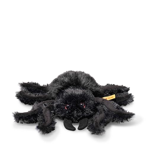 Steiff Kuscheltier Cobweb Spinne, Süßes Stofftier, Kinder, Jungen & Mädchen, Friends, Plüschtier 14 cm, Klein, Schwarz, 061721 von Steiff