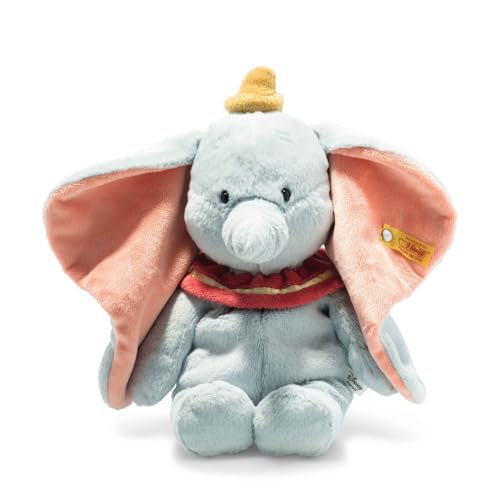 Steiff Kuscheltier Dumbo aus Winnie Puh, Süßes Stofftier, Jungen, Mädchen & Babys ab 0 Monaten, Soft Cuddly Friends Disney Orig., Elefant 30 cm, 024559 von Steiff