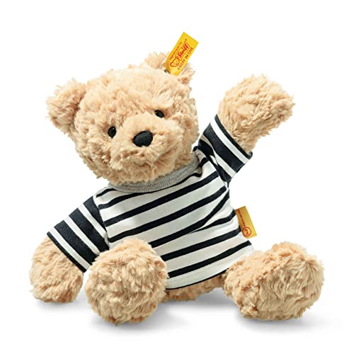 Steiff Kuscheltier Jimmy Teddybär mit T-Shirt, Süßes Stofftier mit Kunststoffaugen, Kinder, Jungen & Mädchen, Soft Cuddly Friends, Plüschtier 25 cm, Hellbraun, 113925 Steiff Kuscheltier Jimmy Teddybär mit T-Shirt, Süßes Stofftier mit Kunststoffaugen, Kinder, Jungen & Mädchen, Soft Cuddly Friends, Plüschtier 25 cm, Hellbraun, 113925 von Steiff