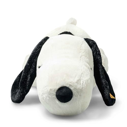 Steiff Kuscheltier Snoopy, Süßes Stofftier, Jungen, Mädchen & Babys ab 0 Monaten, Friends, Plüschtier 43 cm, Weiß, 024719 von Steiff