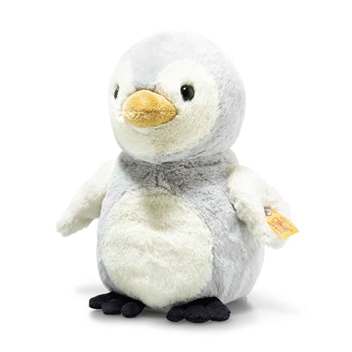 Steiff Lio Pinguin hellgrau 21 cm, Soft Cuddly Friends, Kuscheltier Pinguin, Flauschiges Stofftier zum Spielen & Kuscheln, aus kuschelweichem Plüsch für babysanfte Haut, waschmaschinenfest Steiff Lio Pinguin hellgrau 21 cm, Soft Cuddly Friends, Kuscheltier Pinguin, Flauschiges Stofftier zum Spielen & Kuscheln, aus kuschelweichem Plüsch für babysanfte Haut, waschmaschinenfest von Steiff
