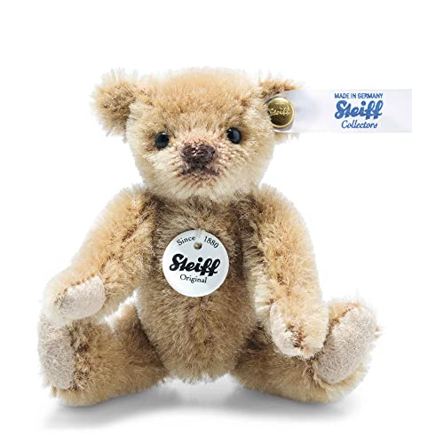 Steiff Mini Teddybär-9 cm-Sammlerartikel-kein Spielzeug-abwaschbar-Hellbraun (028168) von Steiff