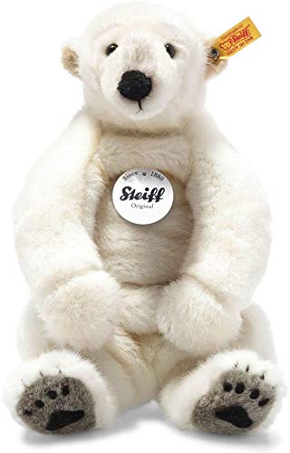 Steiff Nanouk Eisbär, Plüschtier 33 cm, Plüscheisbär sitzend, Kuscheltier für Kinder, Schmusetier zum Spielen & Kuscheln, Original Stofftier mit Knopf im Ohr, beweglich & waschbar, Weiss (062605) Steiff Nanouk Eisbär, Plüschtier 33 cm, Plüscheisbär sitzend, Kuscheltier für Kinder, Schmusetier zum Spielen & Kuscheln, Original Stofftier mit Knopf im Ohr, beweglich & waschbar, Weiss (062605) von Steiff