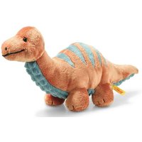 Steiff - Soft Cuddly Friends Bronko Brontosaurus 28cm dunkelorange/petrol von Steiff