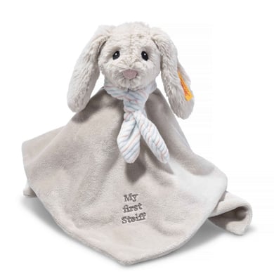 Steiff Soft Cuddly Friends Hoppie Hase Schmusetuch, hellgrau von Steiff