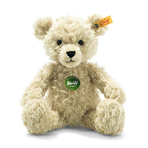 Steiff Kuscheltier Teddies for Tomorrow Anton Teddybär, Süßes Stofftier mit Kunststoffaugen, Kinder, Jungen & Mädchen, Plüschtier 30 cm, Beige, 023026 von Steiff