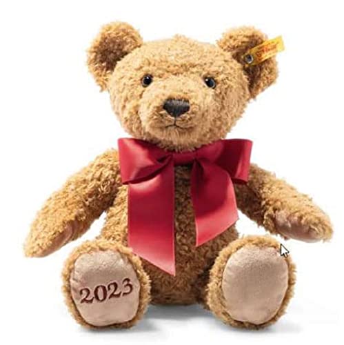 Steiff Teddybär Cosy Year 2023-34 cm - Kuscheltier - Goldbraun, 113901, Dijon von Steiff