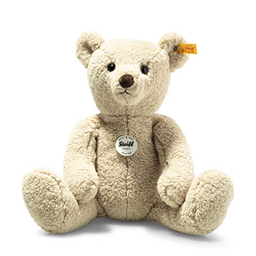 Steiff Kuscheltier Mama Bär, Süßes Stofftier mit Kunststoffaugen, Kinder, Jungen & Mädchen, Soft Cuddly Friends, Plüschtier 36 cm, Beige, 113949 von Steiff