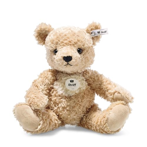 Steiff 014253 - Original Plüschtier Teddybär Paddy, Teddybären Kuscheltier ca. 30 cm, Markenplüsch mit Knopf im Ohr, Schmusefreund für Babys von Geburt an, Goldbraun von Steiff