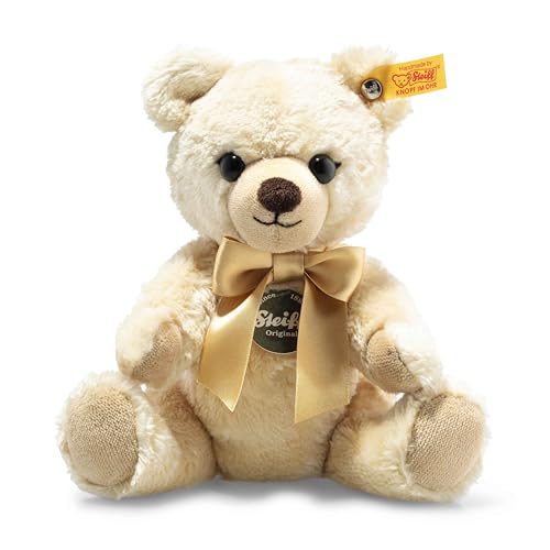 Steiff Kuscheltier Teddies for Tomorrow Petsy Teddybär, Süßes Stofftier mit Kunststoffaugen, Kinder, Jungen & Mädchen, Plüschtier 24 cm, Beige, 023040 von Steiff