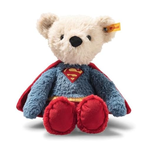Steiff Teddybär Superman 29cm bunt, Kuscheltier Superheld, ideal für Kinder und Fans, Plüsch Bär im Superman Look, aus kuschelweichem Plüsch, waschmaschinenfest Steiff Teddybär Superman 29cm bunt, Kuscheltier Superheld, ideal für Kinder und Fans, Plüsch Bär im Superman Look, aus kuschelweichem Plüsch, waschmaschinenfest von Steiff