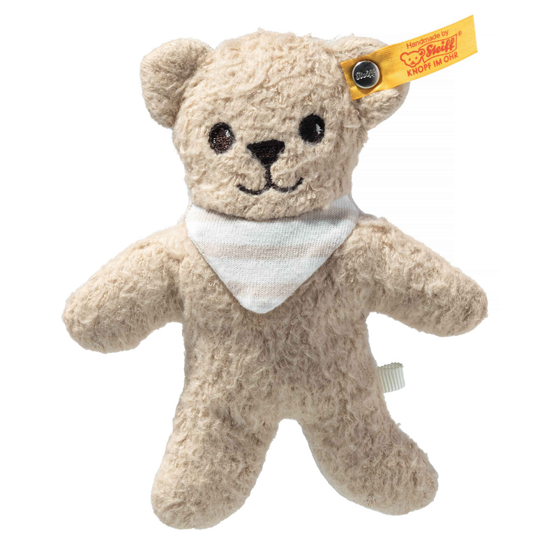 Teddybär NOAH (12cm) mit Rassel in beige von Steiff