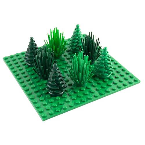 Dein Lego Wald – 8 teiliges Baum-Set mit grüner 16x16 Platte für grenzenloses Bauen! von Stein-Experte