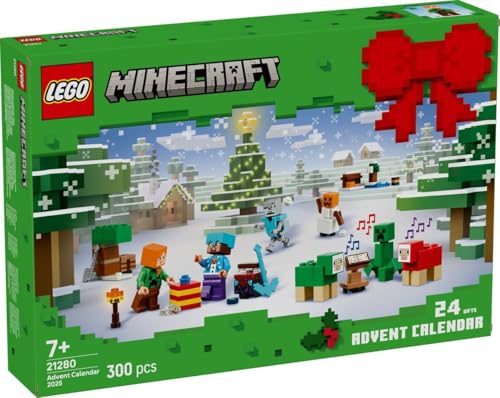 LEGO® Minecraft 21280 Adventskalender 2025 – 24 Überraschungen mit Figuren, Mini-Modellen & Zubehör | Weihnachtskalender für Kinder & Minecraft Fans von Stein-Experte