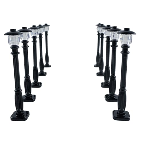 Lego® 11062 Straßenlaternen – 10x Klassische Laternenpfähle in Schwarz – Perfekt für Deine Lego® Stadt! von Stein-Experte