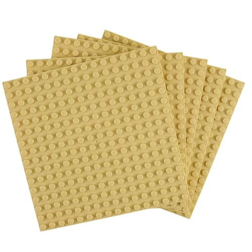 Lego® 16x16 Bauplatten Hellbeige 4 Stück – Stabil, vielseitig & beidseitig bebaubar! von Stein-Experte