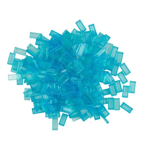 Lego® City 1x2 Fliesen Hellblau Transparent – 100 Stück – Perfekt für Deine Kreationen von Stein-Experte