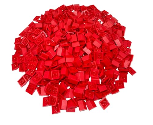 Lego® 2x2 Dachstein 33° Rot (3300) – Firststein Ziegelrot – 50 Stück kompatibel mit Lego Classic, Creator, City von Stein-Experte