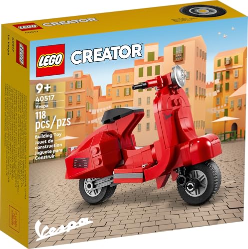 Lego® 40517 Vespa Mini Modell – Kultiges Retro-Scooter BAU-Set, Sammlerstück, Detailliertes Design, Kreatives Bauspaß-Geschenk für Kinder und Erwachsene von Stein-Experte