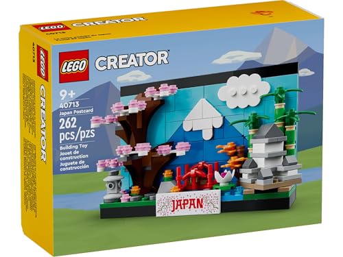 Lego® 40713 Postkarte aus Japan – Set mit 262 Teilen | Deko-Postkarte mit Kirschblüten & Pagode von Stein-Experte