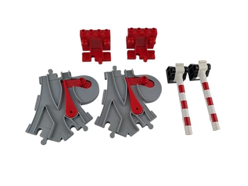 Lego® DUPLO® Schienenset Erweiterung – Schranken, Weichen & Prellböcke (6-teilig) – Eisenbahn Zubehör von Stein-Experte
