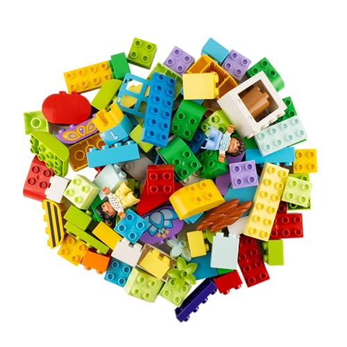 Lego® DUPLO® Sondersteine – 120x Bunte Bausteine | Gemischte Formen & Größen | Perfekt für kreative Bauprojekte von Stein-Experte