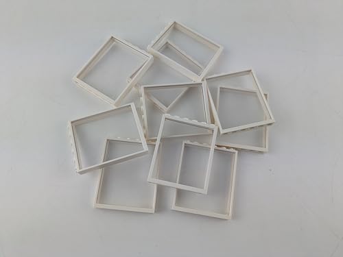 Lego® Fenster 1x6x6 mit klarer Scheibe + Rahmen – 10 Stück – Original Bauelemente für Häuser & MOCs von Stein-Experte