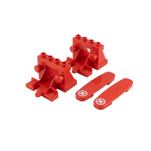 Lego DUPLO Eisenbahn Zubehör – 2 Prellböcke + 2 Stop-Codesteine | Stoppt Züge clever & sicher | Erweiterung für kleine Lokführer von Stein-Experte