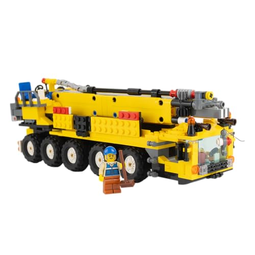 Lego MOC Kranfahrzeug Mobilkran in Gelb mit Teleskoparm, Seilwinde und Minifigur – 443-teiliges Lego Kran Set für City- und MOC-Fans Lego MOC Kranfahrzeug Mobilkran in Gelb mit Teleskoparm, Seilwinde und Minifigur – 443-teiliges Lego Kran Set für City- und MOC-Fans von Stein-Experte