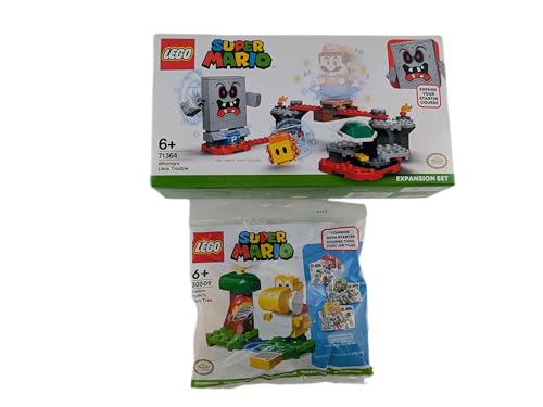 Stein-Experte Super Mario™ Abenteuer-Bundle: Lava-Ärger Erweiterungsset (71364) + Gelber Yoshi (30509) – Yoshi hilft Super Mario bei Lava-Ärger! von Stein-Experte