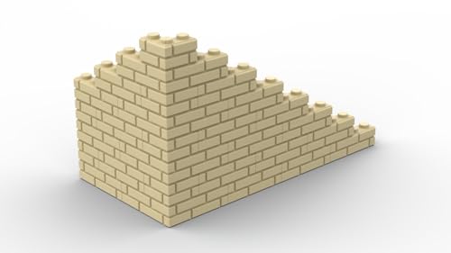 Steinchenshop 215 Stück City Bausteine Klemmbausteine Mauersteine Masonry Brick Bausteine tan (Beige) von Steinchenshop