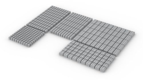 Steinchenshop Klemmbausteine 350 Stück Bricks Klassische Bausteine kompatibel mit Lego (Light Bluish Grey) von Steinchenshop