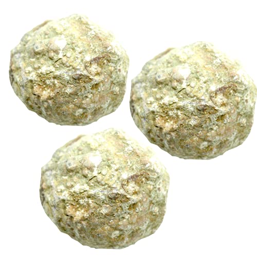 Premium Quarz Geoden Set zum selber aufbrechen I geschlossen I Glücksgeoden I Partyspass I Break Your own | prächtige weiße Kristalle (Set 3 Stück) von Steinfixx