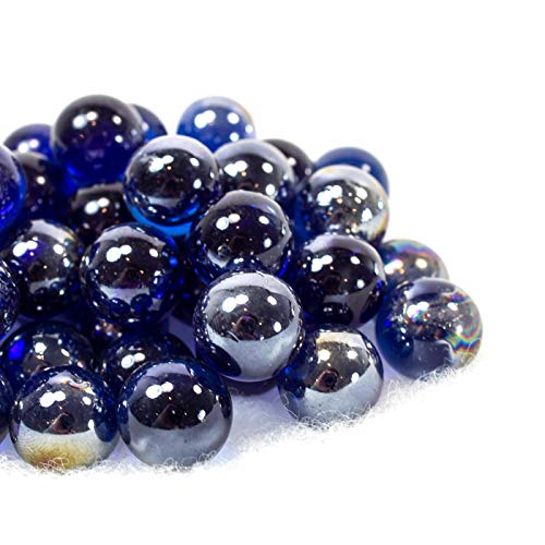 Steingrau Glasmurmeln 1kg Shine Kobaltblau Irisierend 16mm Durchmesser Steingrau Glasmurmeln 1kg Shine Kobaltblau Irisierend 16mm Durchmesser von Steingrau