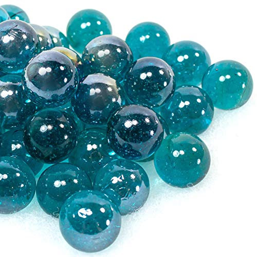 Steingrau Glasmurmeln 1kg Shine Türkis Irisierend 16mm Durchmesser Steingrau Glasmurmeln 1kg Shine Türkis Irisierend 16mm Durchmesser von Steingrau