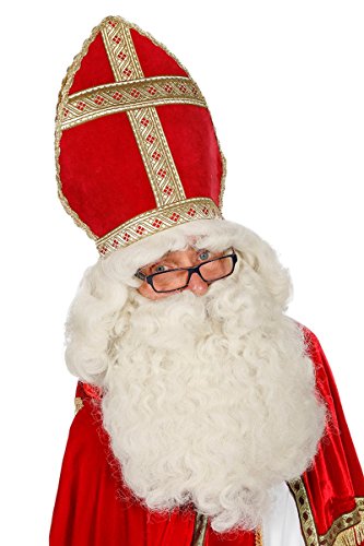 Stekarneval Per?cke Nikolaus mit Bart, Weiss Stekarneval Per?cke Nikolaus mit Bart, Weiss von Stekarneval