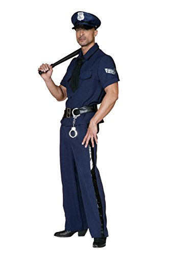 Stekarneval Herren-Kostüm Cop-Polizist, blau, Gr. 50-52 von Stekarneval
