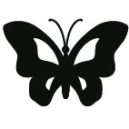 Stemplino® Maxistempel L - Motiv: Schmetterling – 35mm Durchmesser - Holzstempel Kinder Stempel Bullet Journal Stempel mit Schmetterling Motiv Schmetterling Stempel von Stemplino