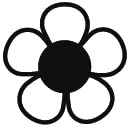 Stemplino® Maxistempel XL - Motiv: Blume – 46mm Durchmesser - Holzstempel Kinder Stempel Bullet Journal Stempel mit Blume Motiv Blume Stempel von Stemplino