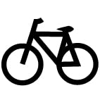 Stemplino® Maxistempel XL - Motiv: Fahrrad – 46mm Durchmesser - Holzstempel Kinder Stempel Bullet Journal Stempel mit Fahrrad Motiv Fahrrad Stempel von Stemplino