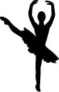 Stemplino® Midistempel - Motiv: Bibi Ballerina - 18mm Durchmesser - Holzstempel Kinder Bullet Journal Stempel mit Ballerina Motiv von Stemplino