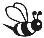 Stemplino® Midistempel - Motiv: Biene - 18mm Durchmesser - Holzstempel Kinder Stempel Bullet Journal Stempel mit Biene Motiv Bienen Stempel von Stemplino