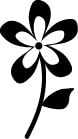Stemplino® Midistempel - Motiv: Blume mit Stiel - 18mm Durchmesser - Holzstempel Kinder Stempel Bullet Journal Stempel mit Blumen Motiv Blume Stempel von Stemplino