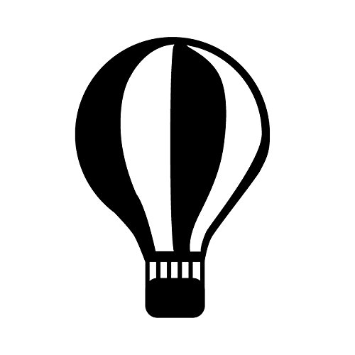 Stemplino® Midistempel - Motiv: Heißluftballon - 18mm Durchmesser - Holzstempel Kinder Stempel Bullet Journal Stempel mit Heißluftballon Motiv Heißluftballon Stempel von Stemplino
