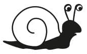 Stemplino® Midistempel - Motiv: Schnecke - 18mm Durchmesser - Holzstempel Kinder Stempel Bullet Journal Stempel mit Schnecken Motiv Schnecke Stempel von Stemplino