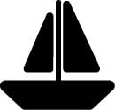 Stemplino® Midistempel – Motiv: Segelboot - 18mm Durchmesser - Holzstempel Kinder Stempel Bullet Journal Stempel mit Segelboot Motiv Segelboot Stempel von Stemplino
