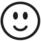Stemplino® Midistempel - Motiv: Smiley - 18mm Durchmesser - Holzstempel Kinder Stempel Bullet Journal Stempel mit Smiley Motiv Smiley Stempel lachen Stempel von Stemplino